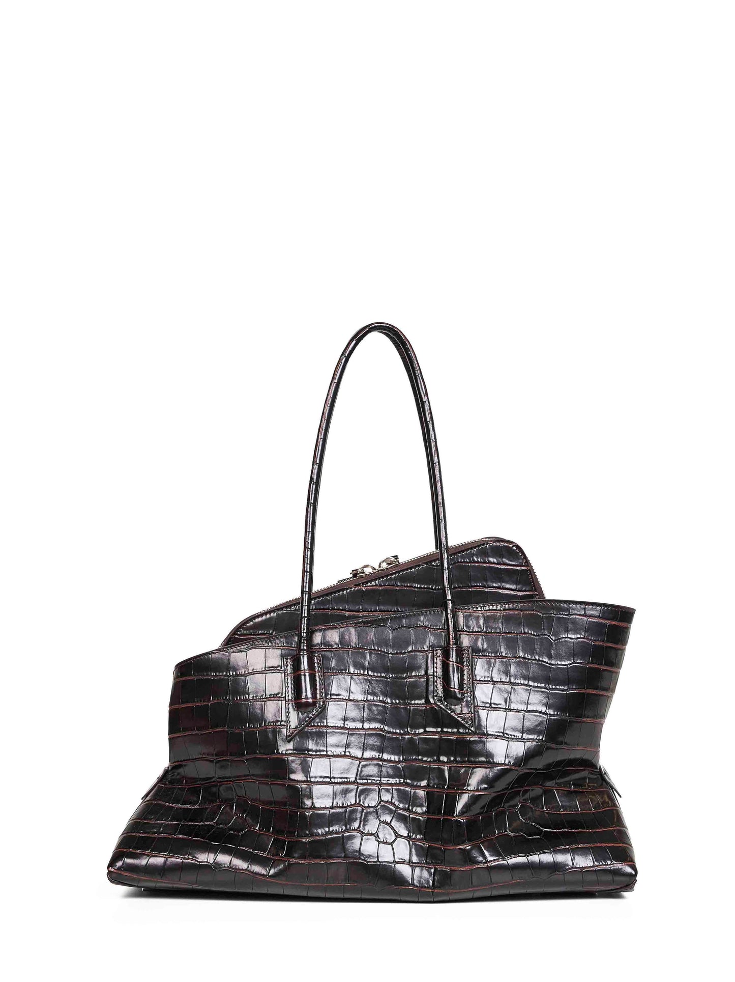 Coffee "La Passeggiata Medium" top handle bag