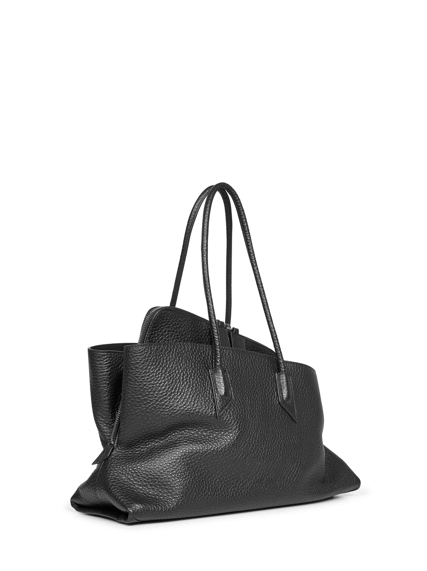 Black "La Passeggiata Medium" top handle bag