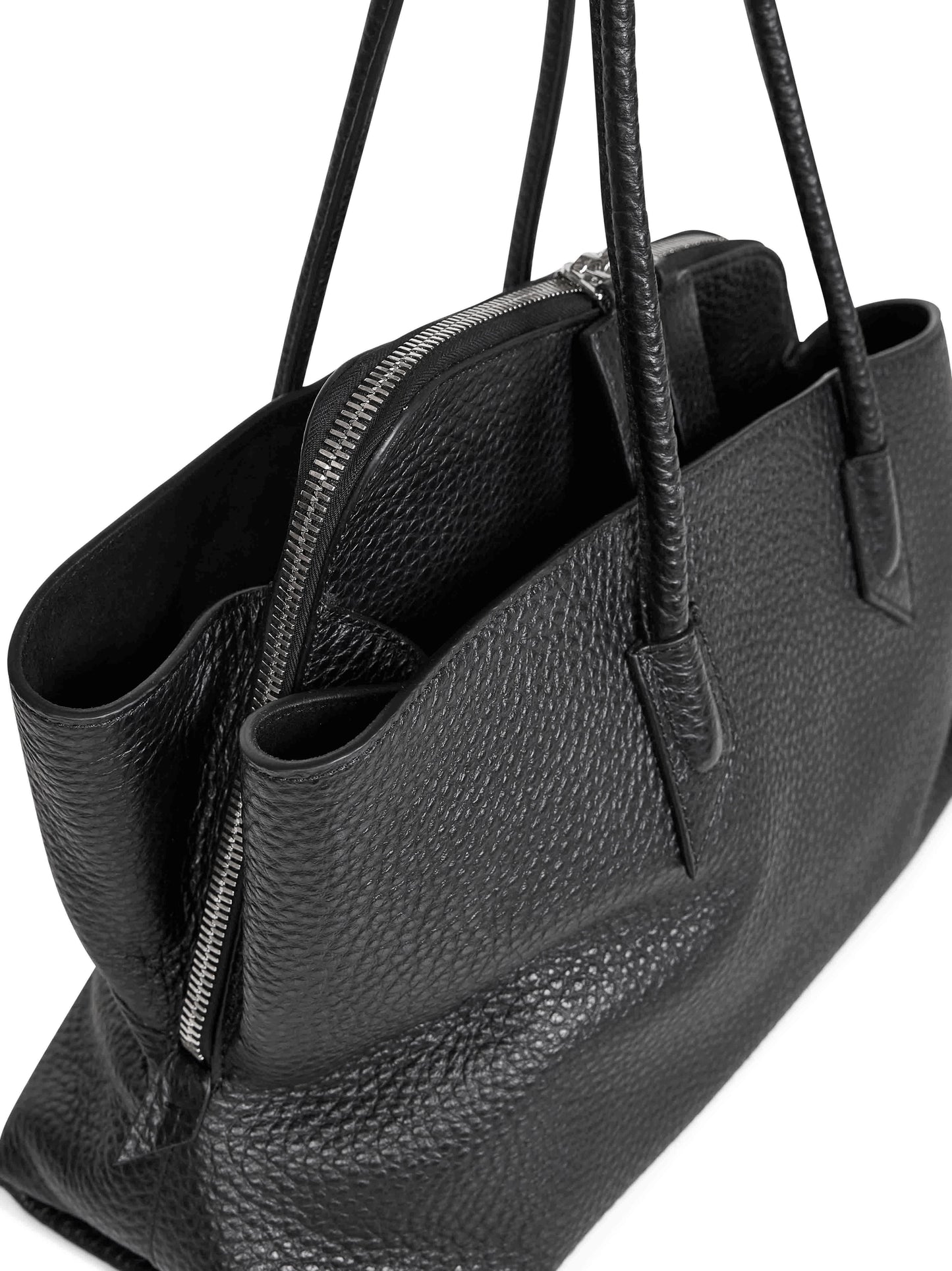 Black "La Passeggiata Medium" top handle bag