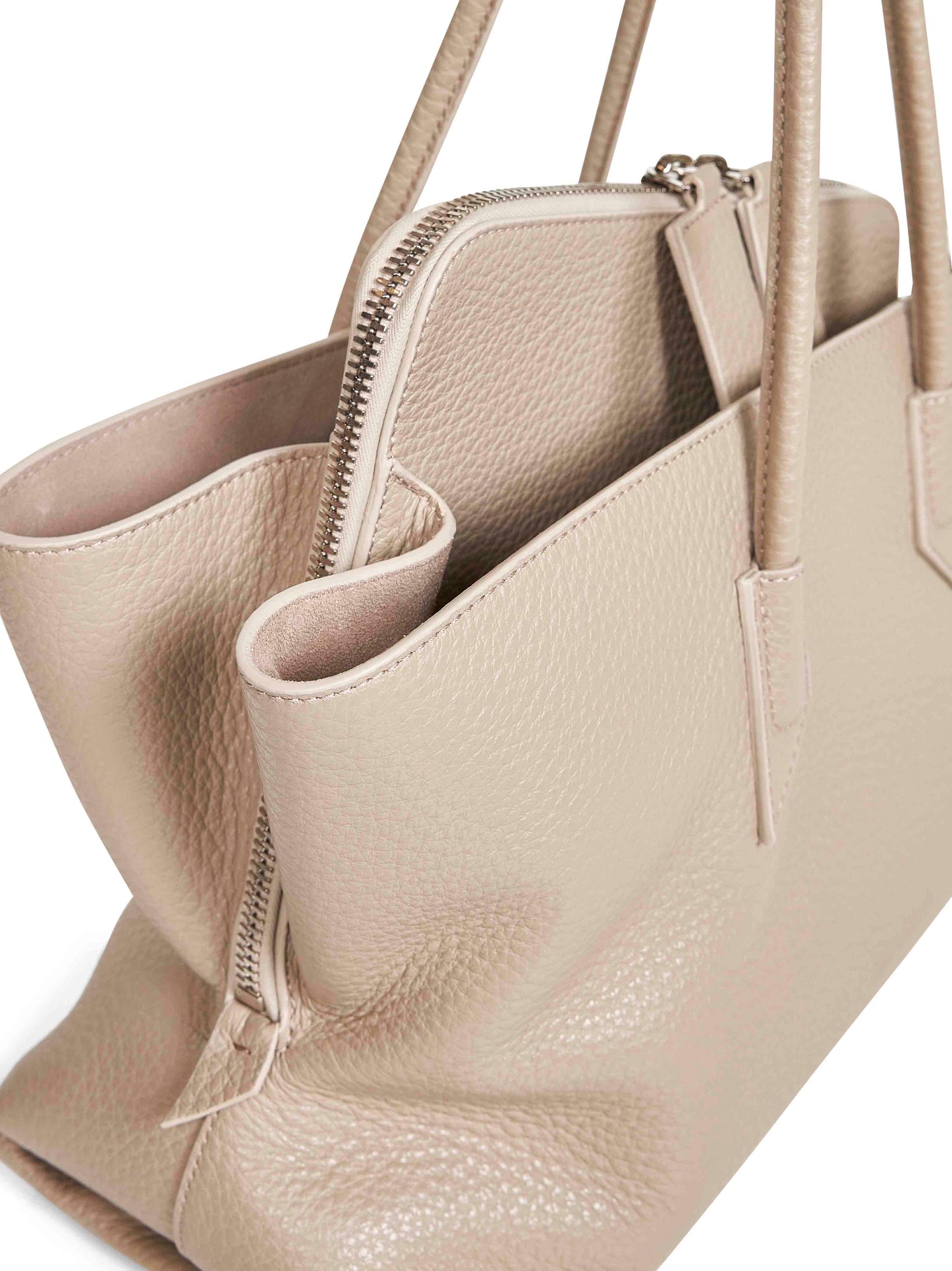 Sand "La Passeggiata Medium" top handle bag