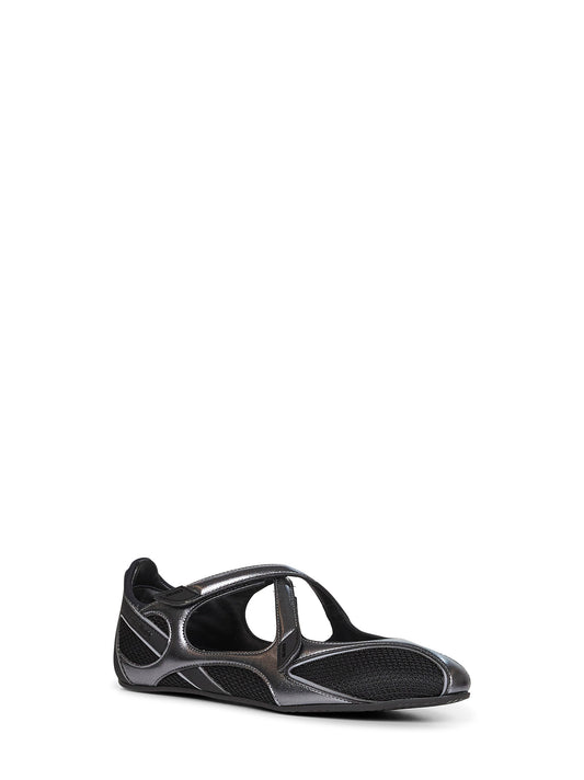 Black "Floor 01" ballet flats