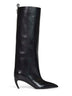 Black leather "Lea" knee-high boots