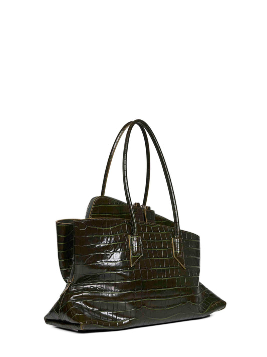 Dark green "La Passeggiata Medium" top handle bag