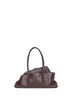 Dark brown "La Passeggiata Small" top handle bag