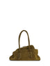 Khaki "La Passeggiata Small" top handle bag