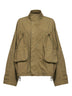 Bomber in canvas sovratinto verde militare