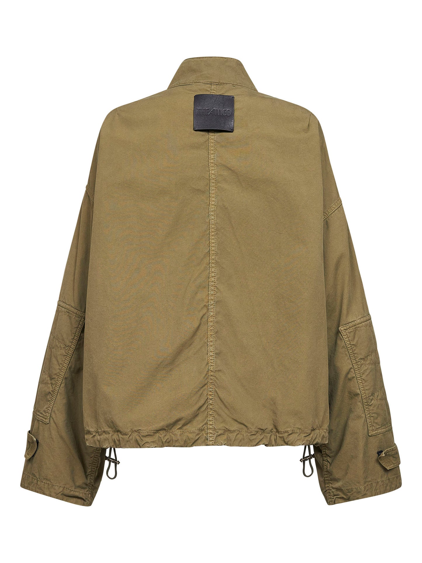 Bomber in canvas sovratinto verde militare