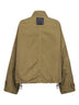 Bomber in canvas sovratinto verde militare