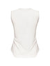Canotta "Reese" in jersey di cotone bianco