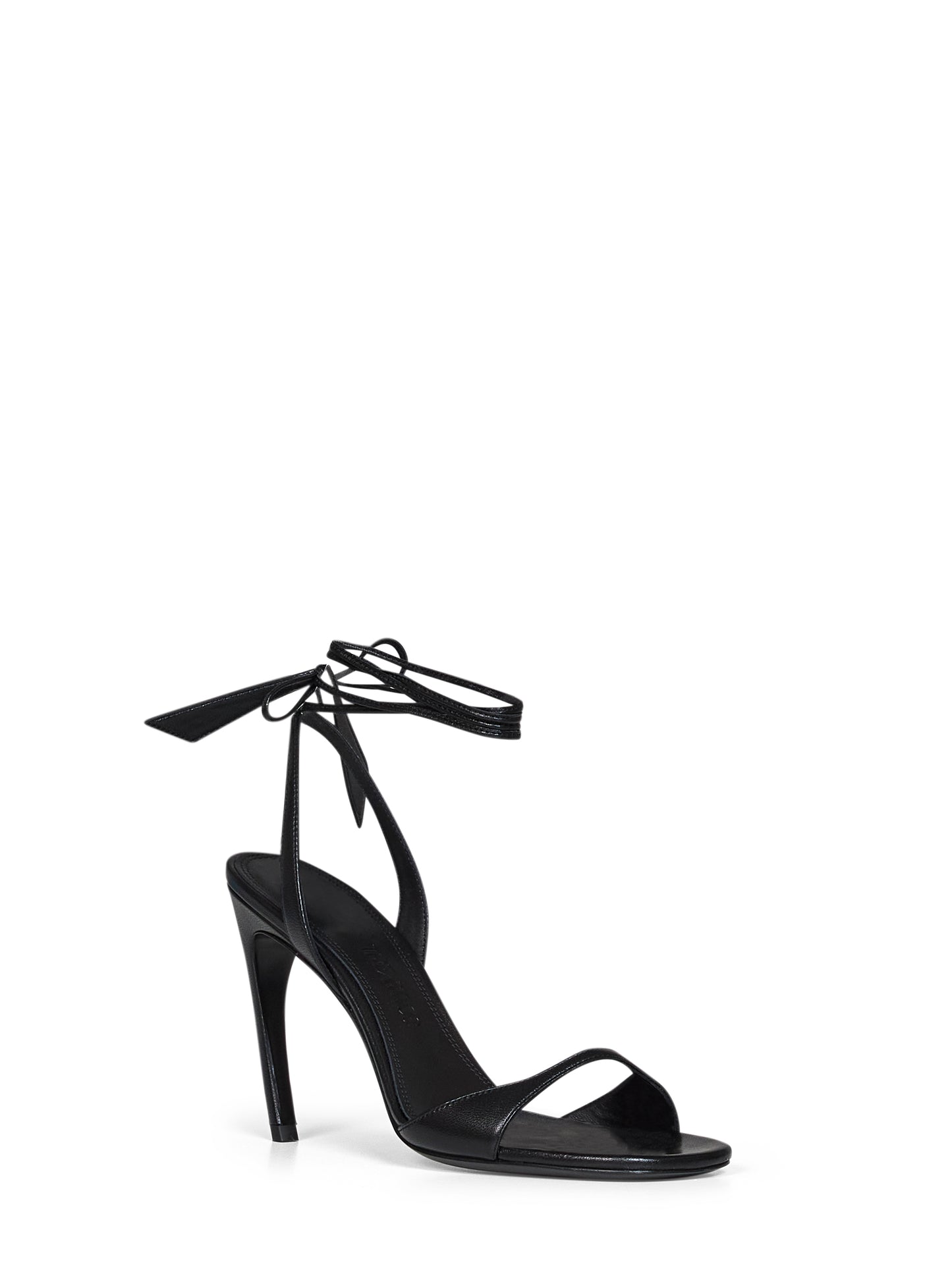 Black nappa leather "Ora" sandals