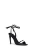 Black nappa leather "Ora" sandals