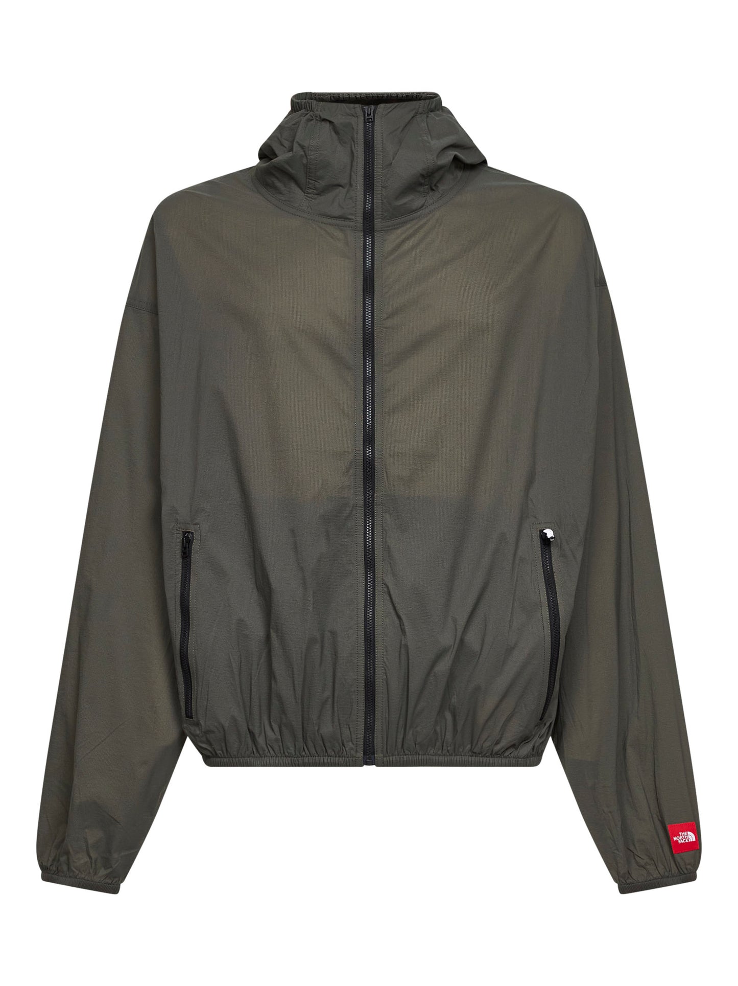 Giacca a vento con cappuccio Red Box Packable verde