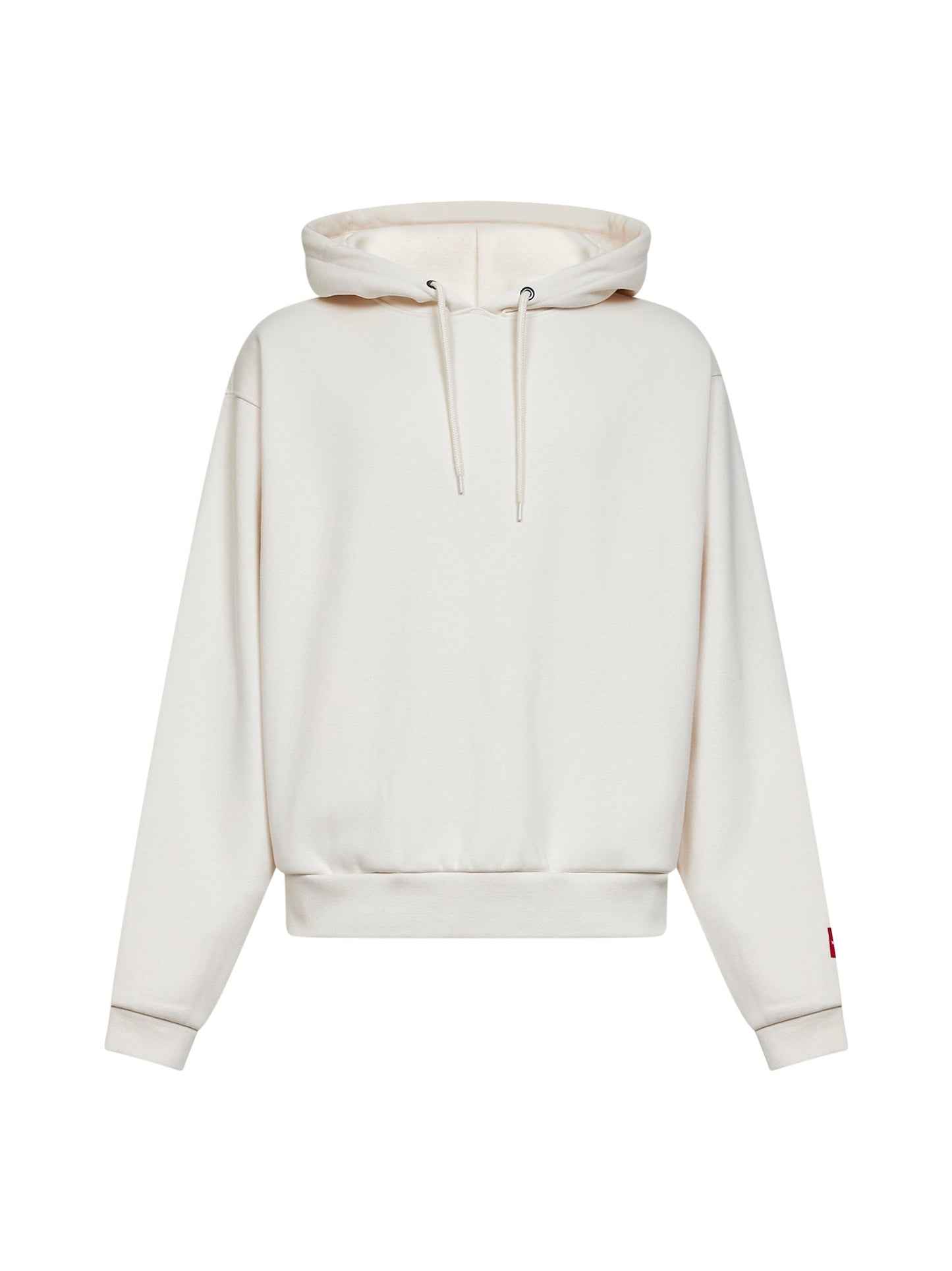 Ivory Red Box polycotton hoodie