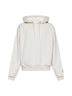 Ivory Red Box polycotton hoodie
