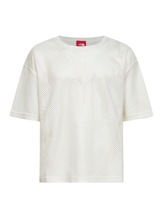 T-shirt Red Box Mesh bianca