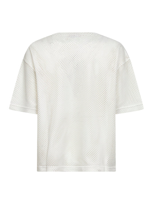 T-shirt Red Box Mesh bianca