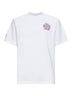 T-shirt Drip Logo Relaxed bianca