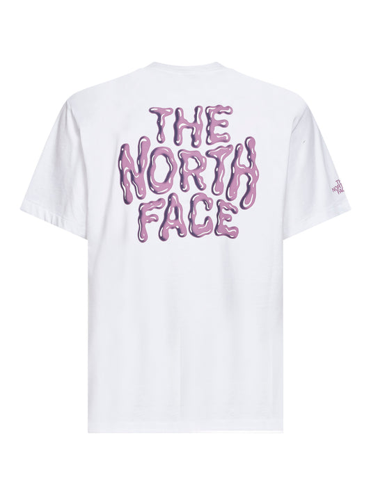 White Drip Logo Relaxed T-shirt