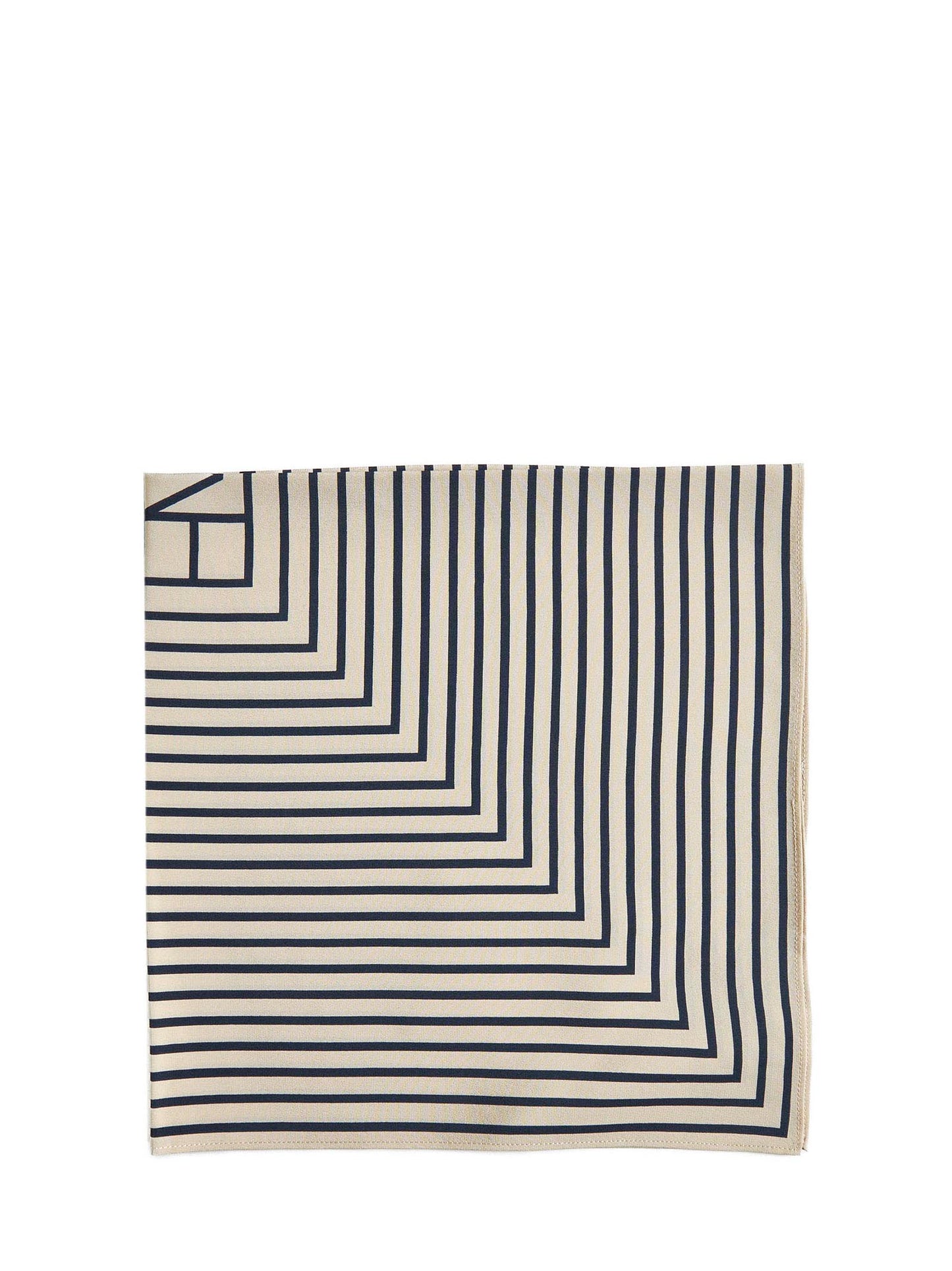 Silk scarf with monogram print