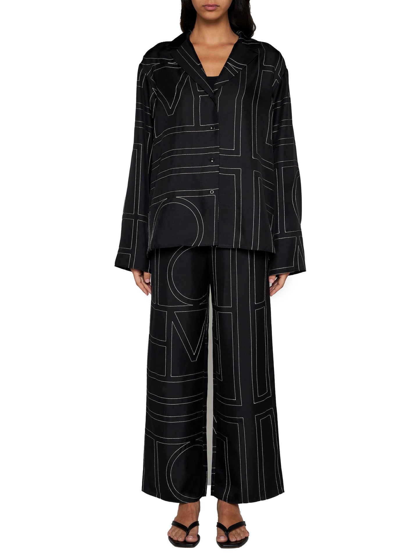 Camicia in seta monogram Toteme