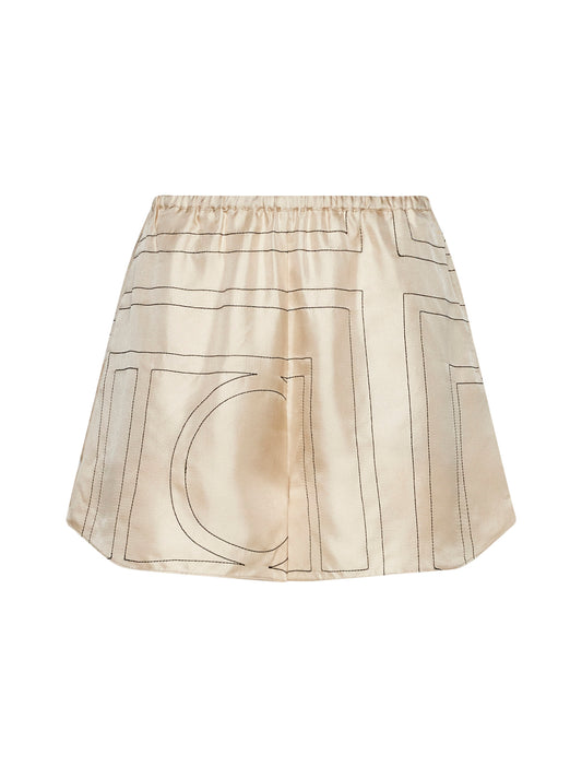 Shorts in seta monogram