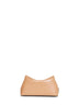 Camel T-lock clutch bag
