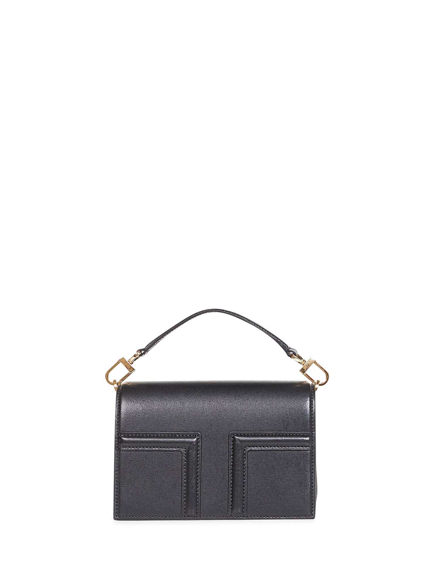 Black Mini T-flap handbag