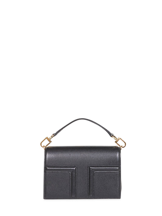 Black Mini T-flap handbag