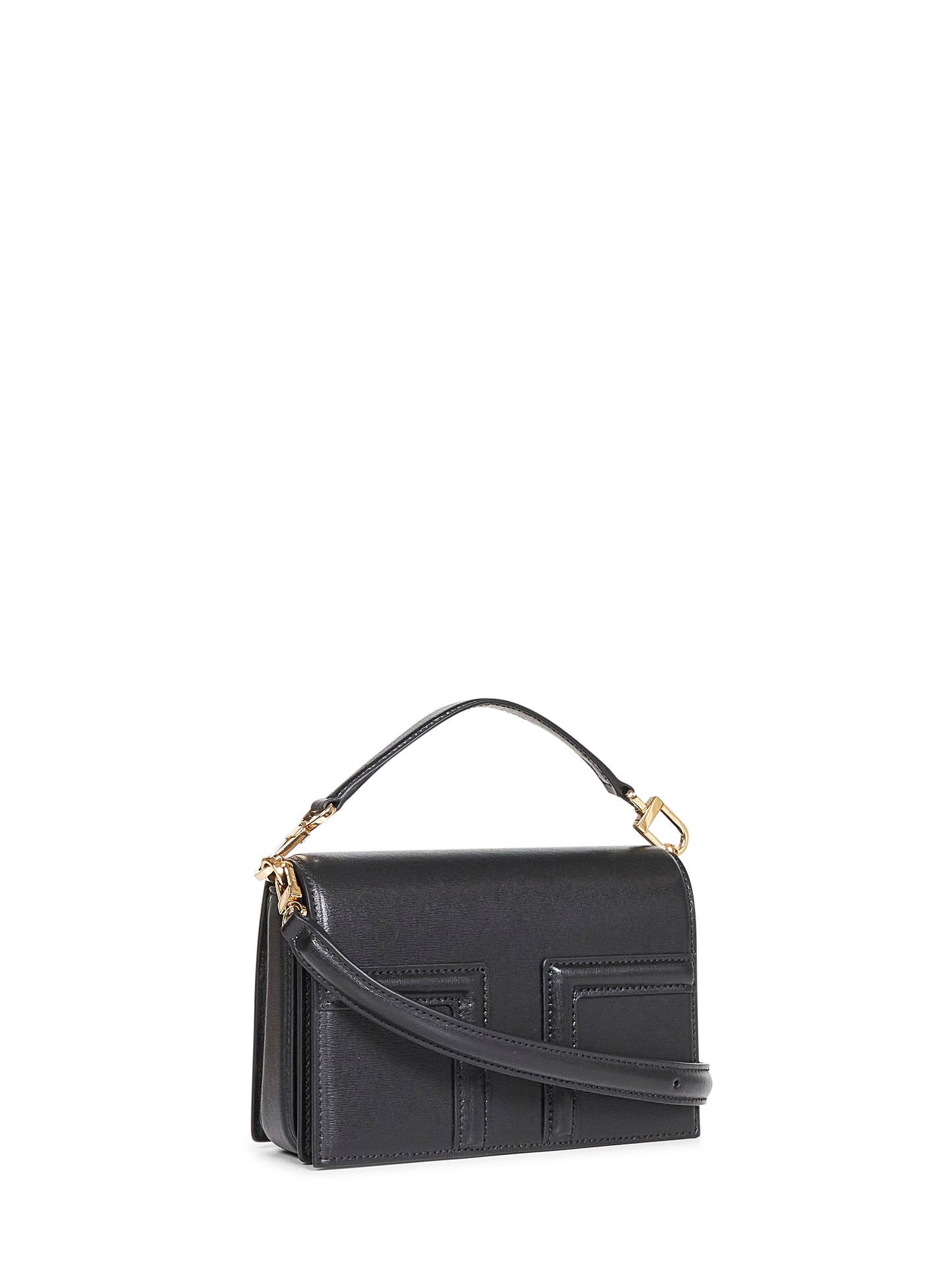 Black Mini T-flap handbag