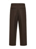 Bark stretch wool blend straight trousers