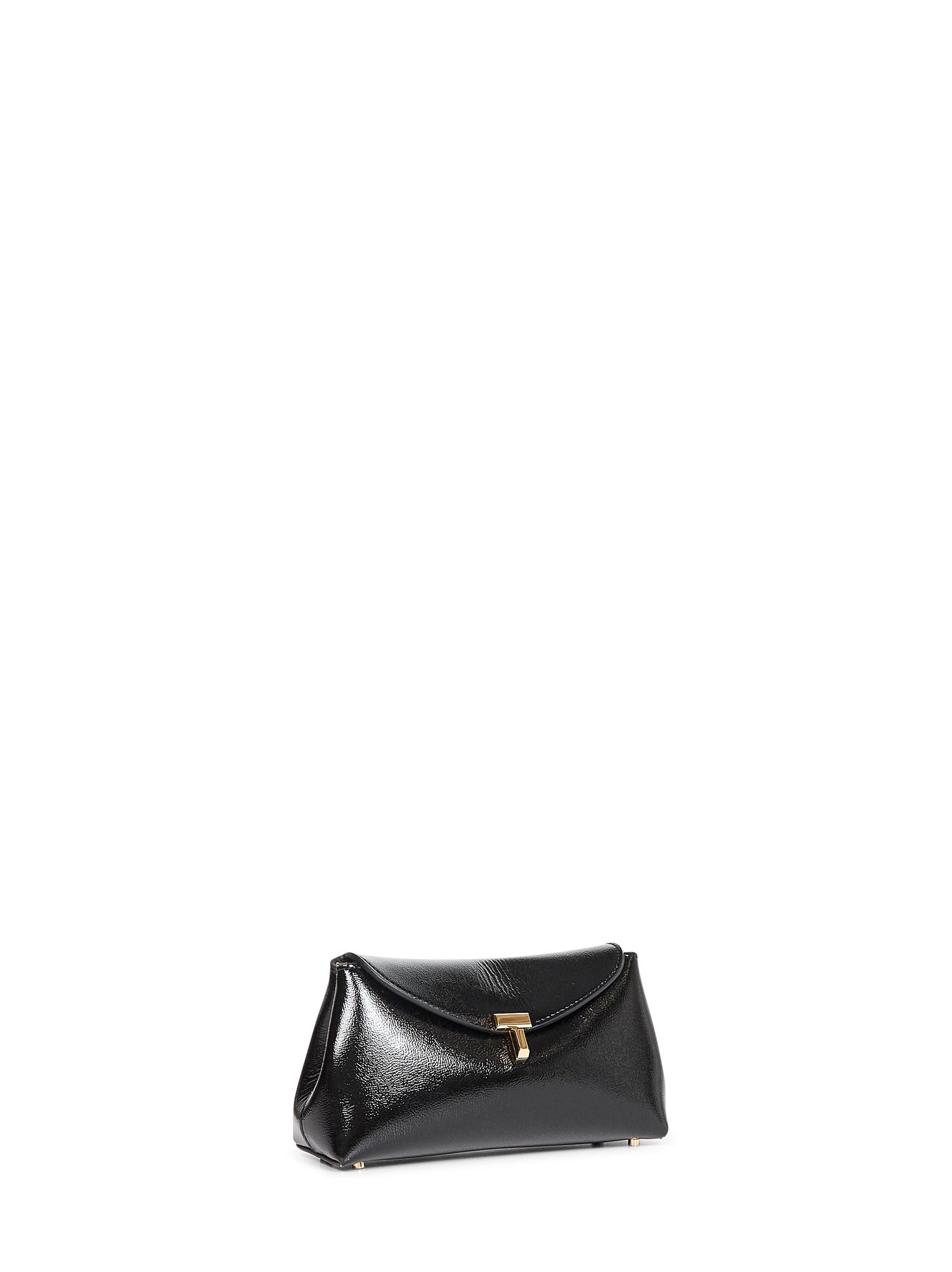 Black Mini T-lock clutch bag