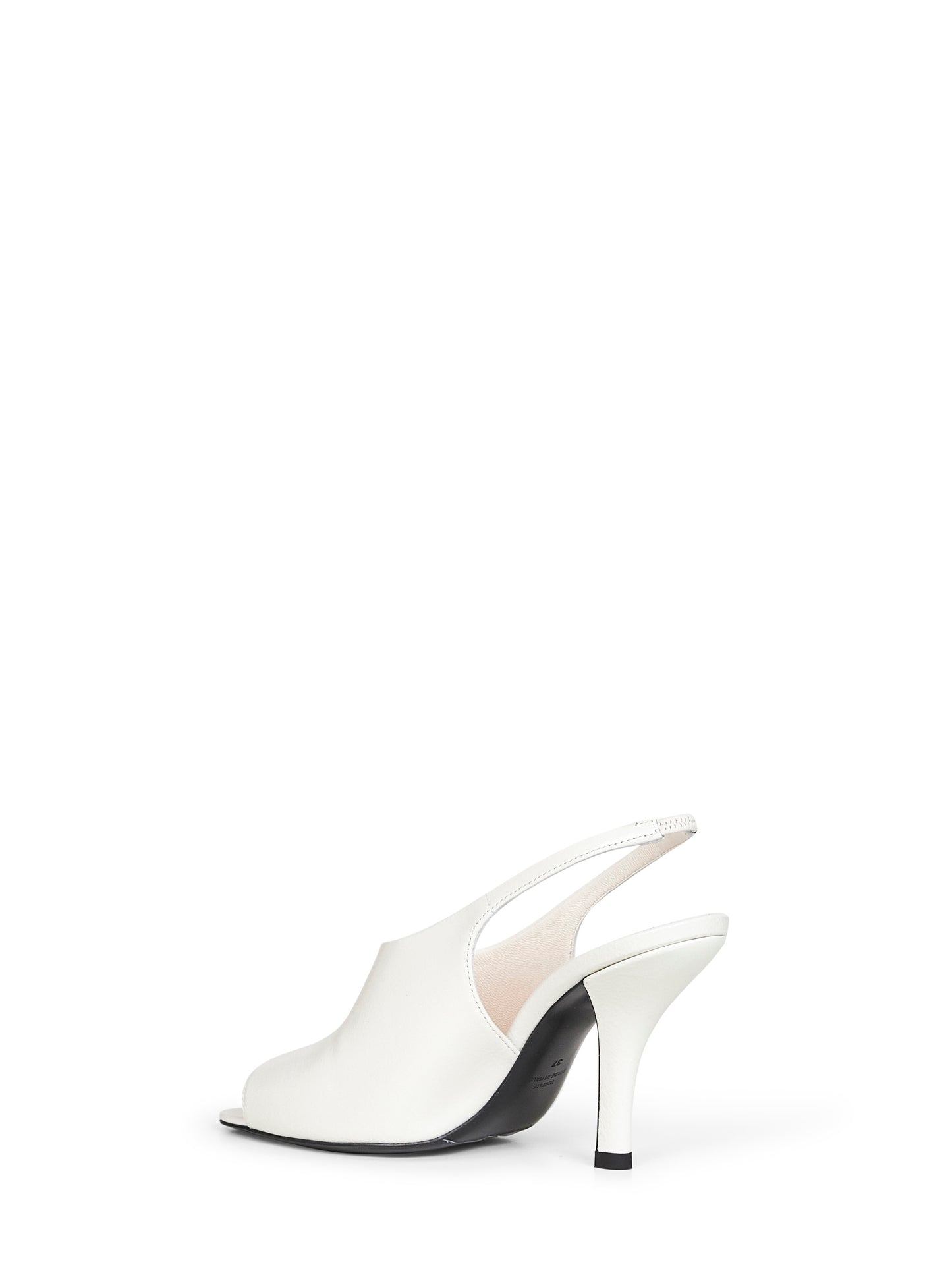 Sandali slingback Contour in pelle naplak bianca