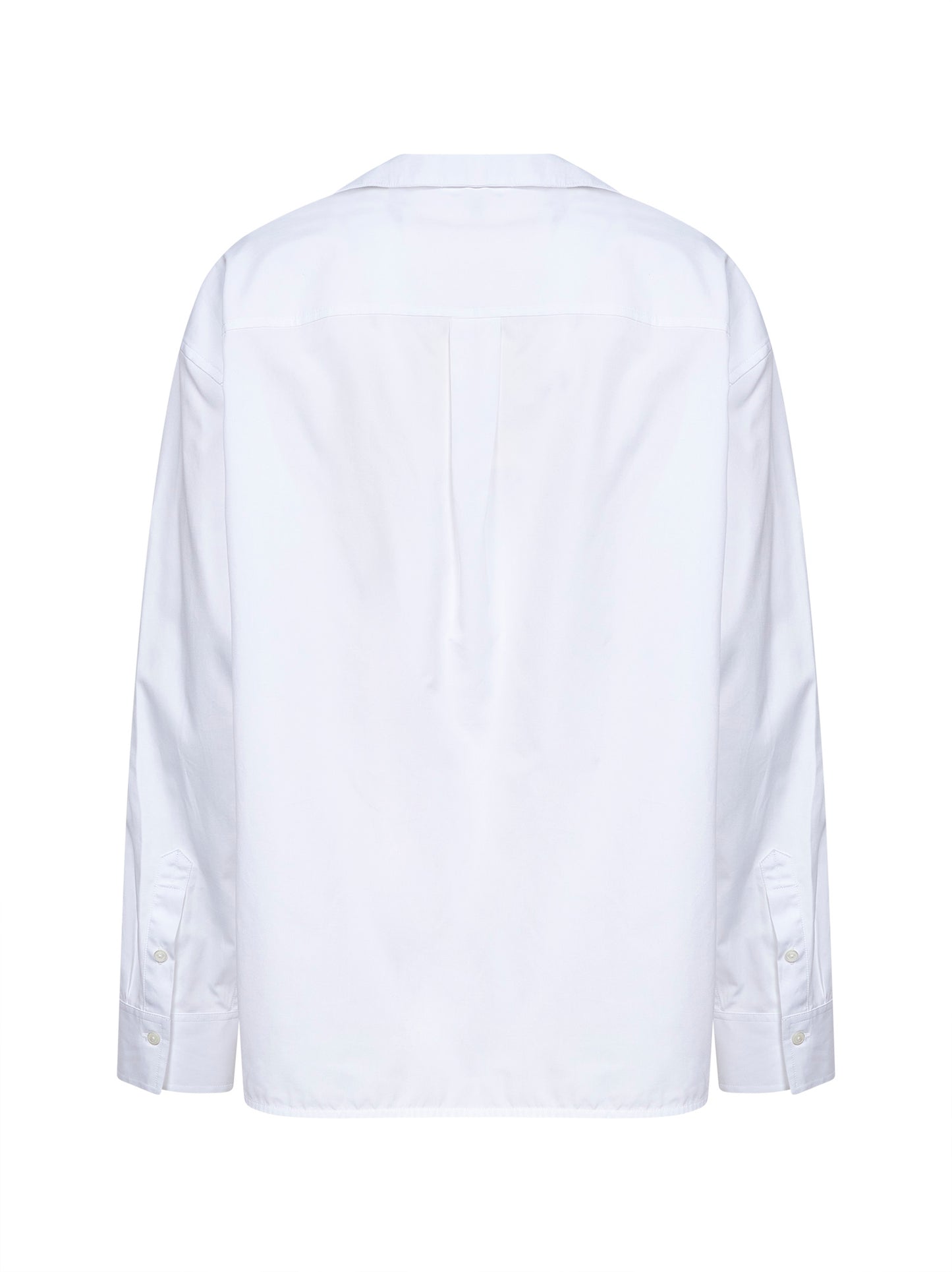 White cotton poplin sharp shirt