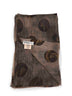 Grey and brown printed silk Emisfero scarf