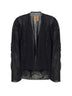 Cardigan in maglia fine con motivo a pois nero