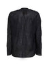 Cardigan in maglia fine con motivo a pois nero