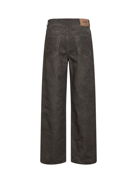 Jeans Phyllis in denim lavato marrone grigio