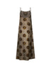 Grey brown printed moulay Anaya midi dress