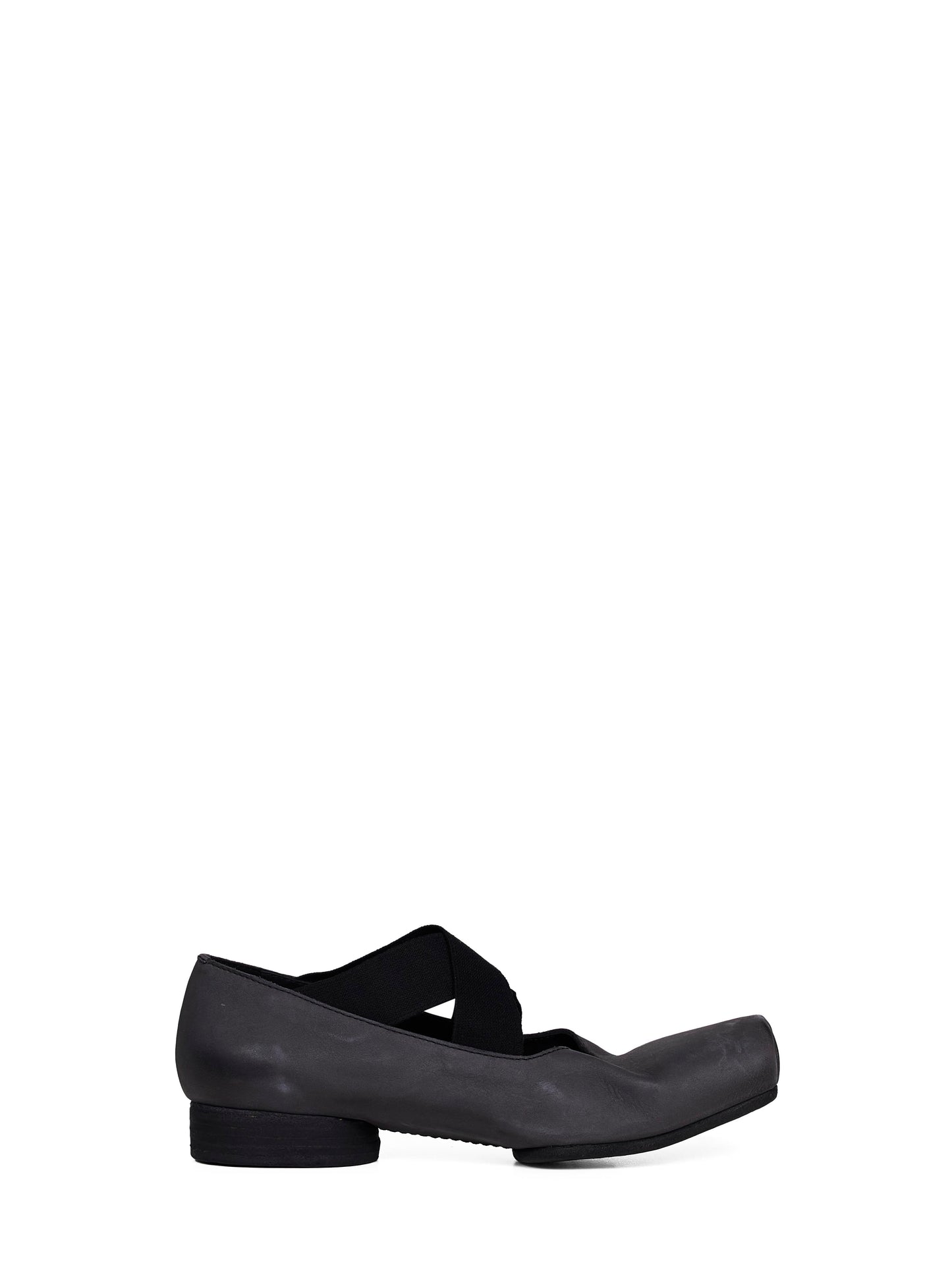 Dark grey nubuck ballet flats