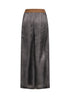 Dark grey washed-effect cupro Pansy wide-leg trousers