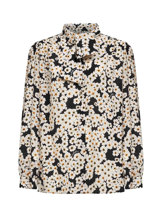 Apres l'Hiver Primula printed Crepe de Chine shirt