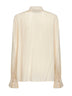Ivory Crepe De Chine shirt<BR/>