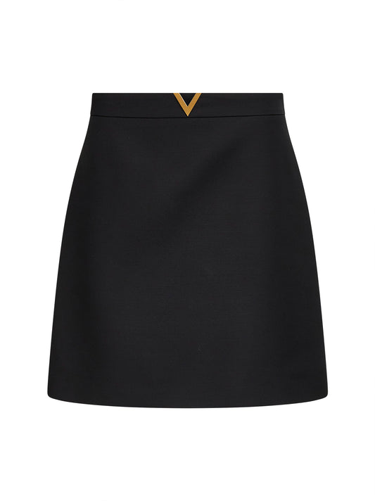 Black Crepe Couture short skirt
