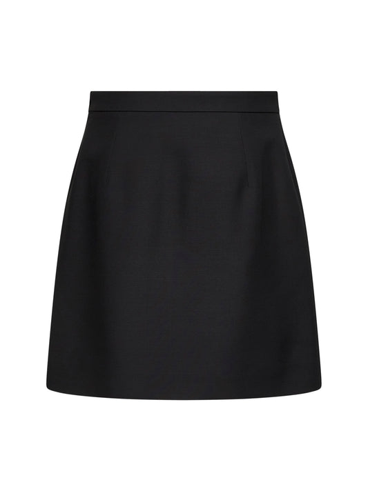 Black Crepe Couture short skirt