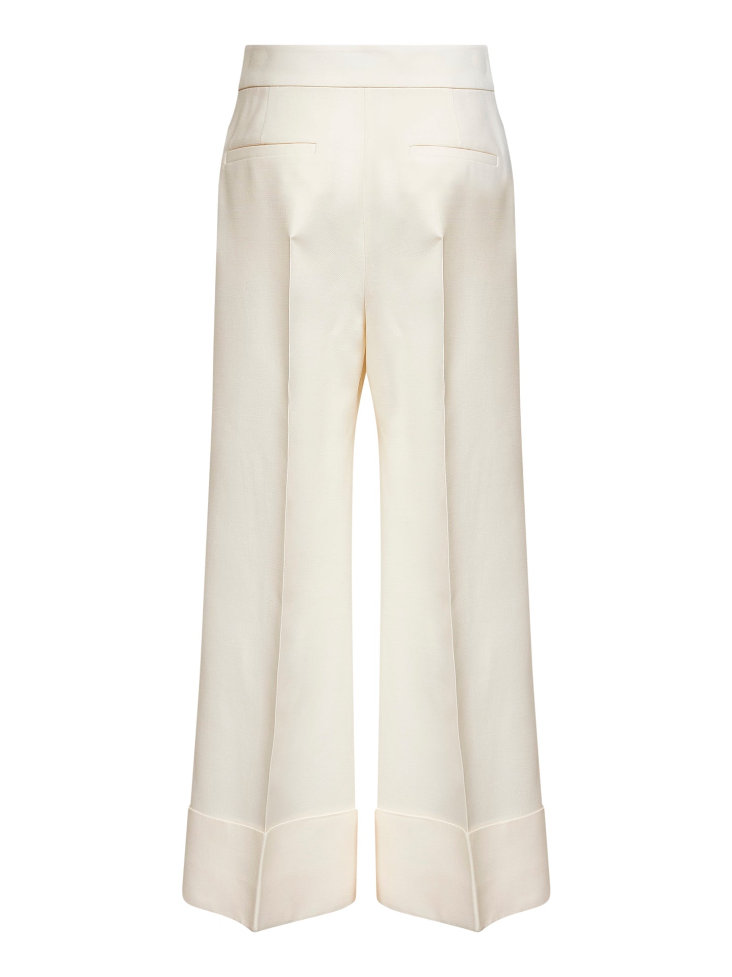 Ivory Crepe Couture trousers