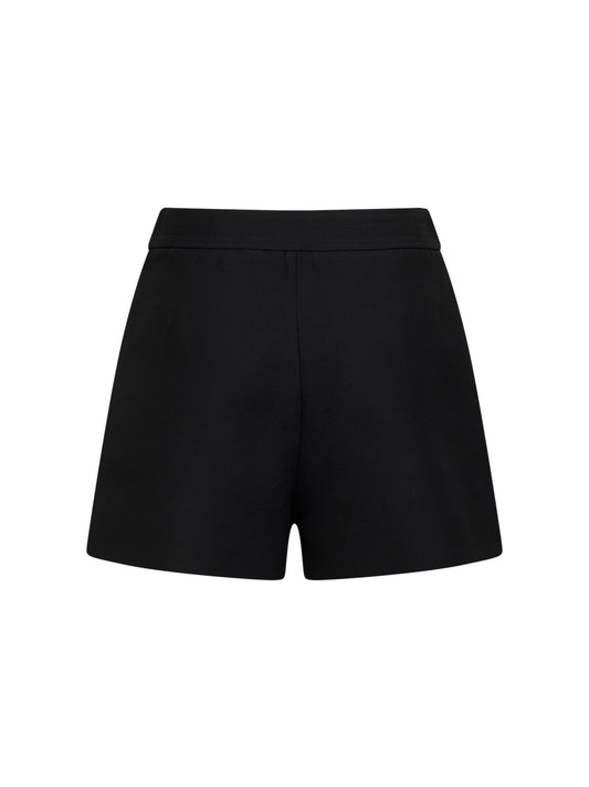 Shorts in Crepe Couture nero