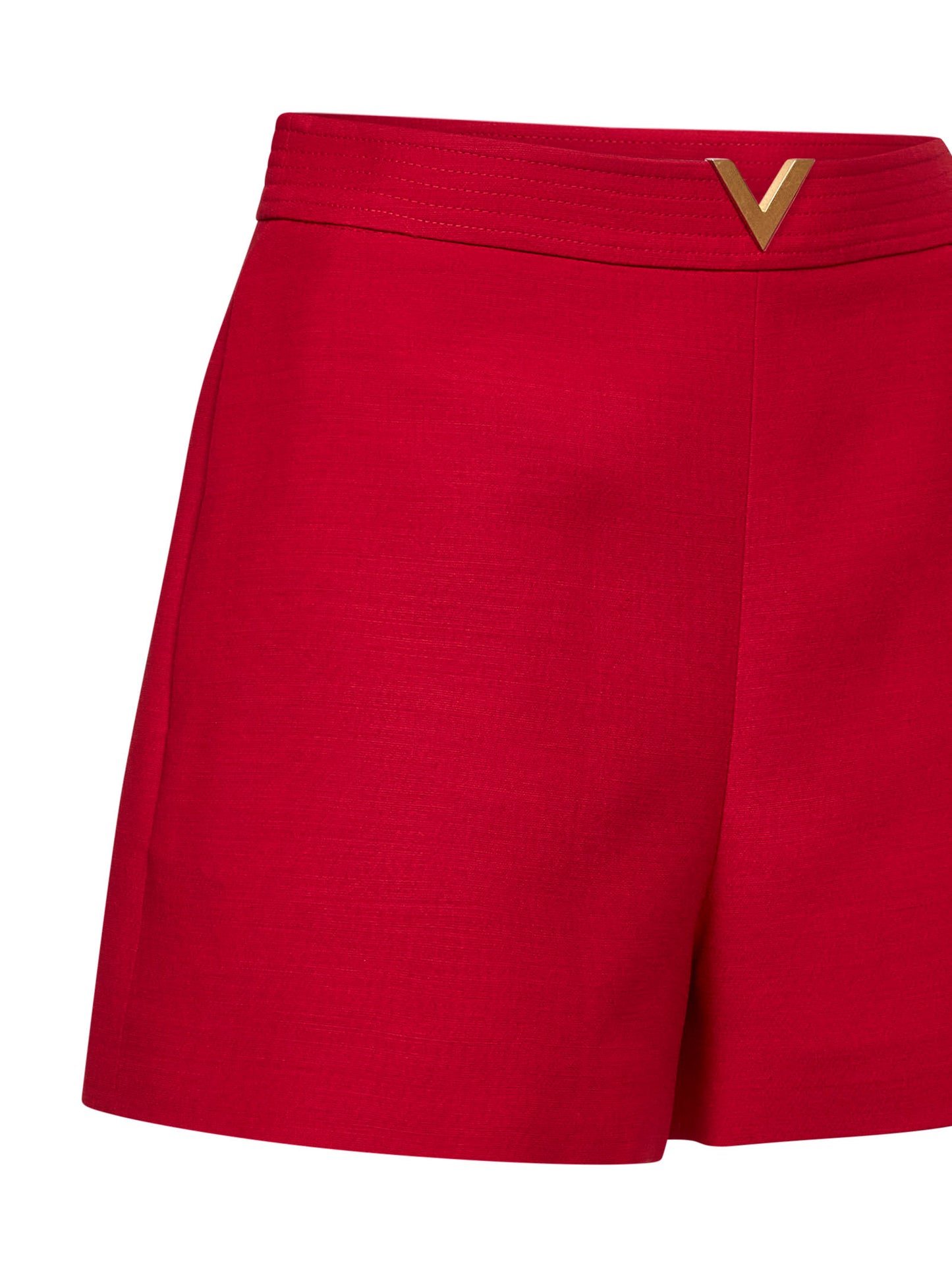 Red Crepe Couture shorts