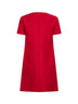 Miniabito in Crepe Couture rosso