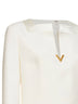 Miniabito in Crepe Couture avorio