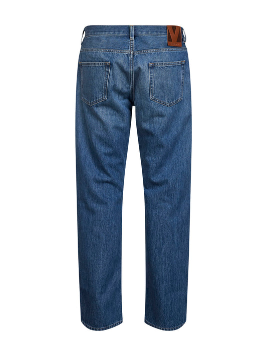 Medium blue cotton Denim Valentino jeans